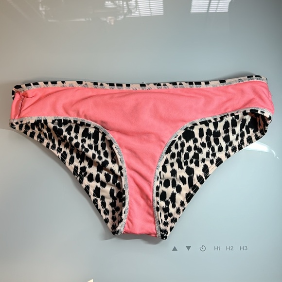 Xhilaration pink & black cheetah print 2 pc bikini set M - Picture 8 of 11